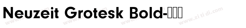 Neuzeit Grotesk Bold字体转换
